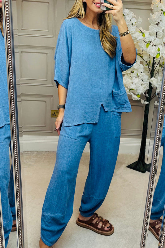 Casual Barrel Leg Co-Ord Set