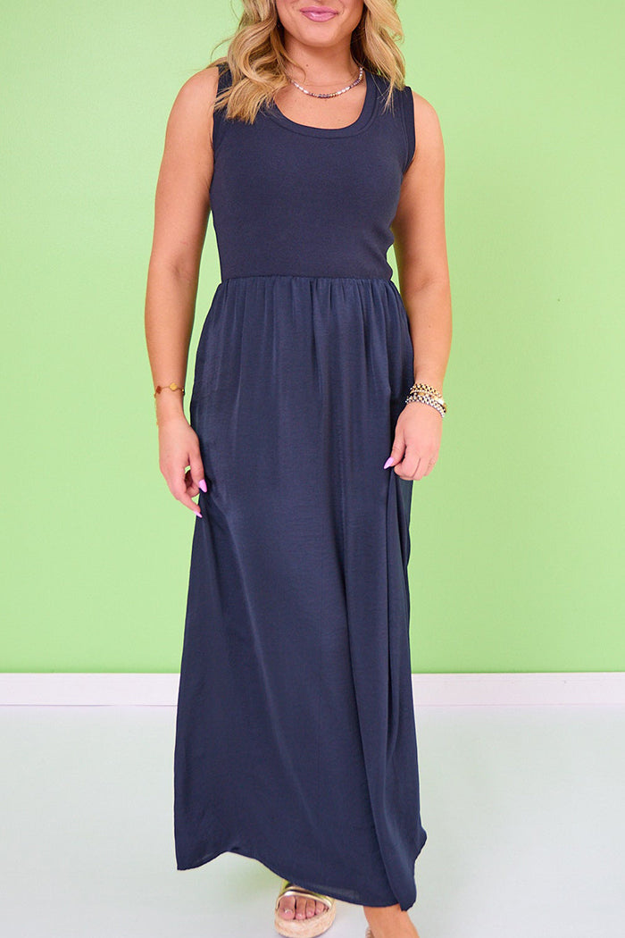 Bra Tank Sleeveless Maxi Dress