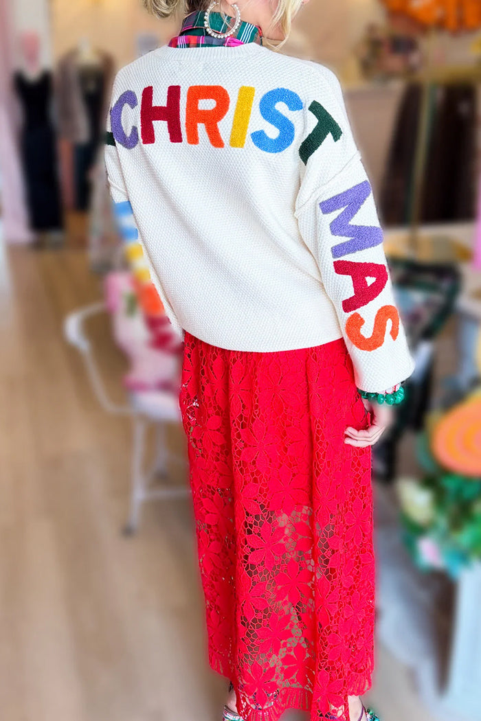 Merry Christmas Knit Sweater