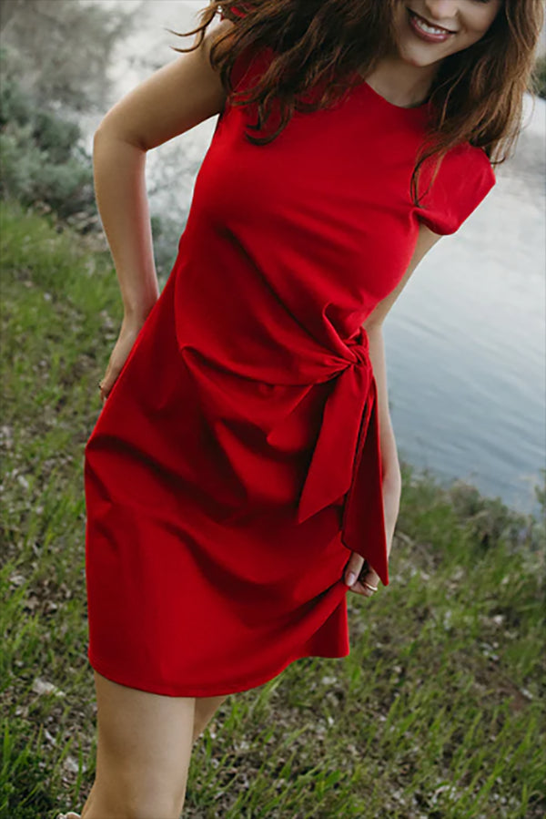 Knot Waist Mini Dress