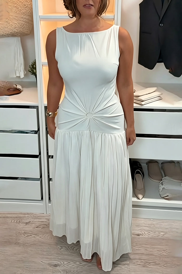 Scrunchie Bangle Ruched Waist Dress