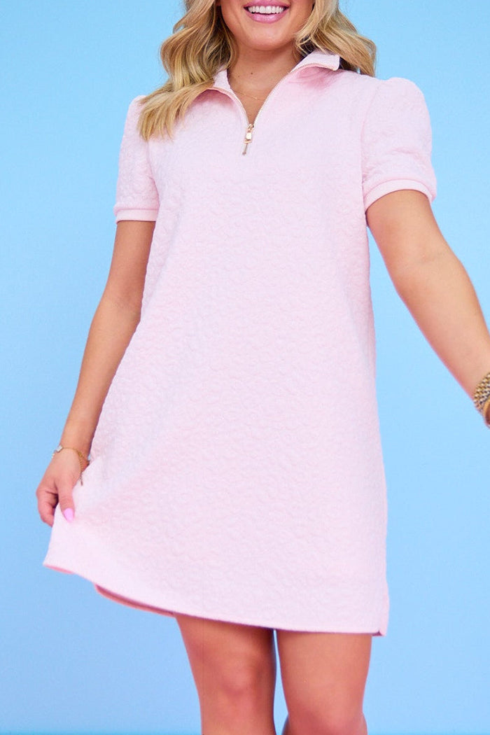 Casual Zip Front Dress