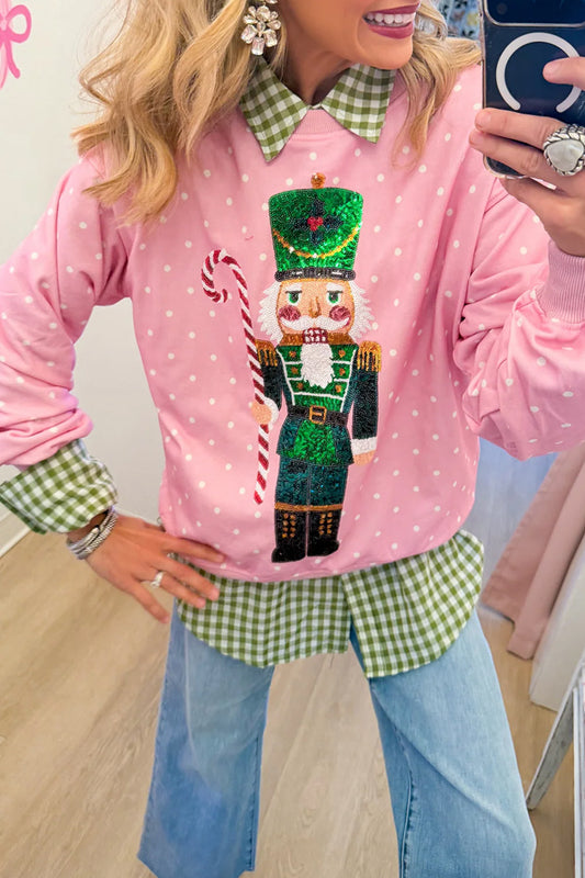 Polka Dot Nutcracker Sweatshirt