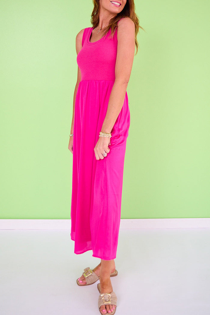 Bra Tank Sleeveless Maxi Dress