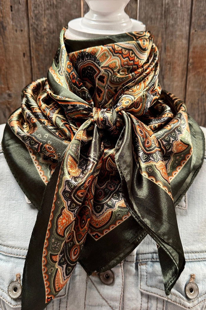 Vintage Botanical Paisley Scarf