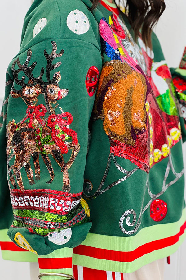 Vintage Jingle Bell Santa Sweatshirt