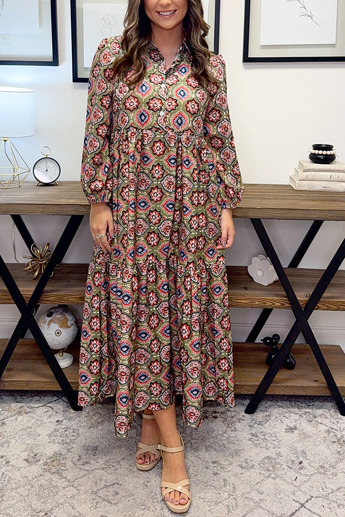 Casual Bold Printed Dress