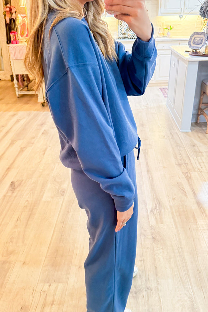Casual Sweatshirt Pant Set