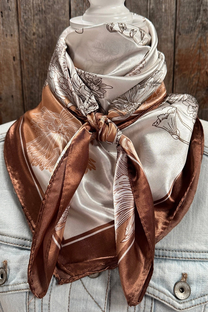 Vintage Botanical Paisley Scarf