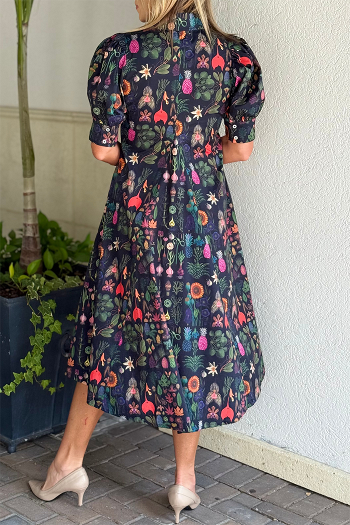 Pocketed  Montauk Botanical Midi Dress
