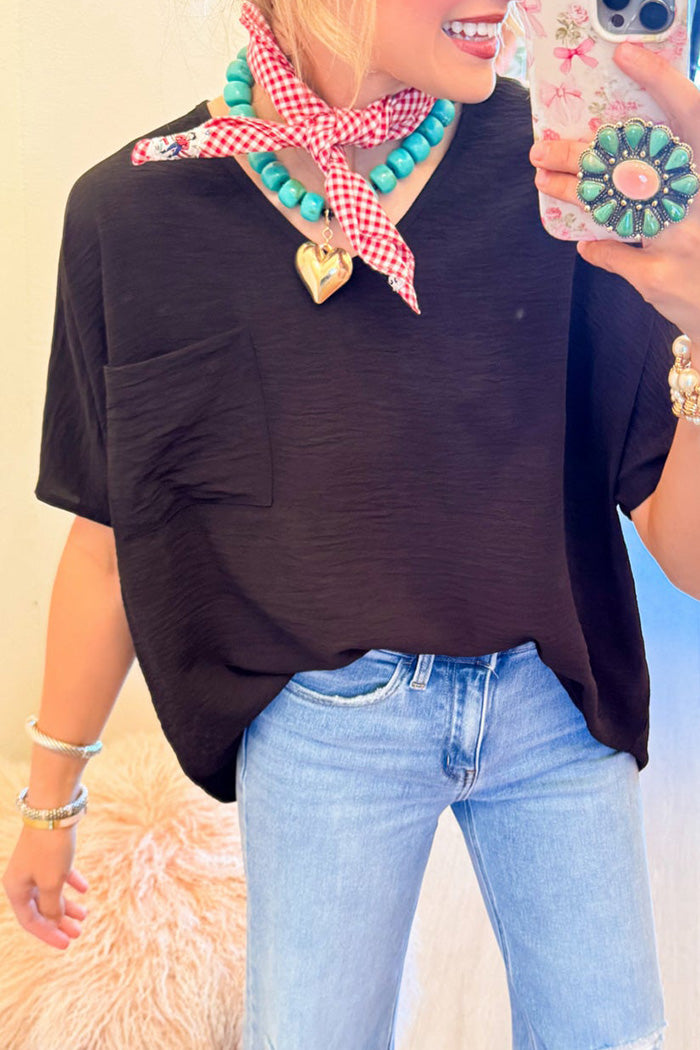 Dolman Sleeve Pocket Top