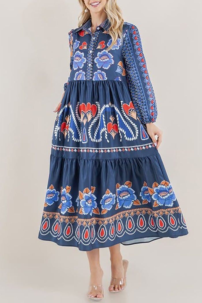 Casual Floral Pattern Dress