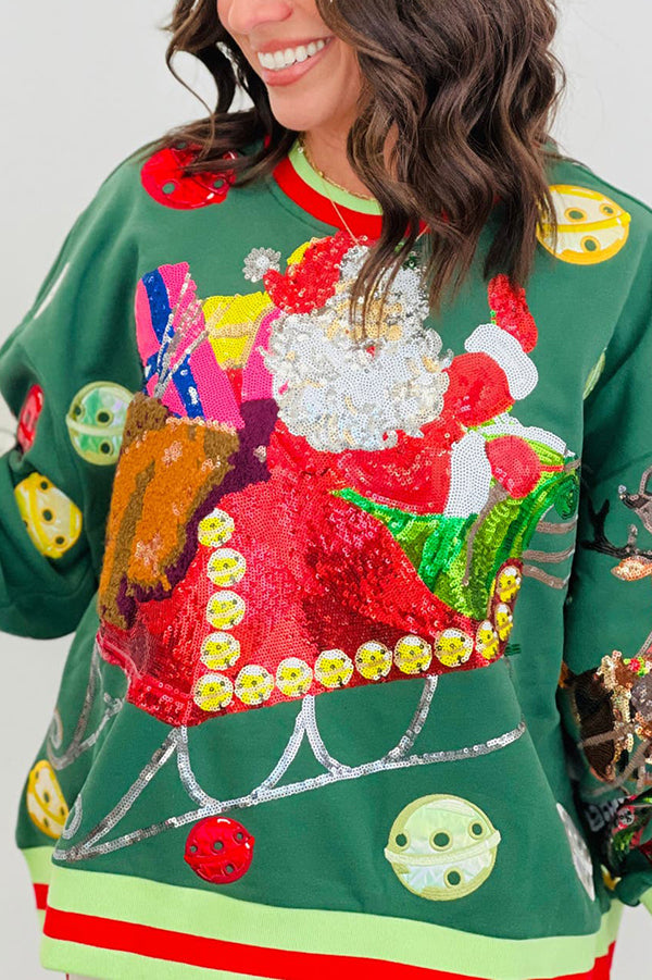 Vintage Jingle Bell Santa Sweatshirt