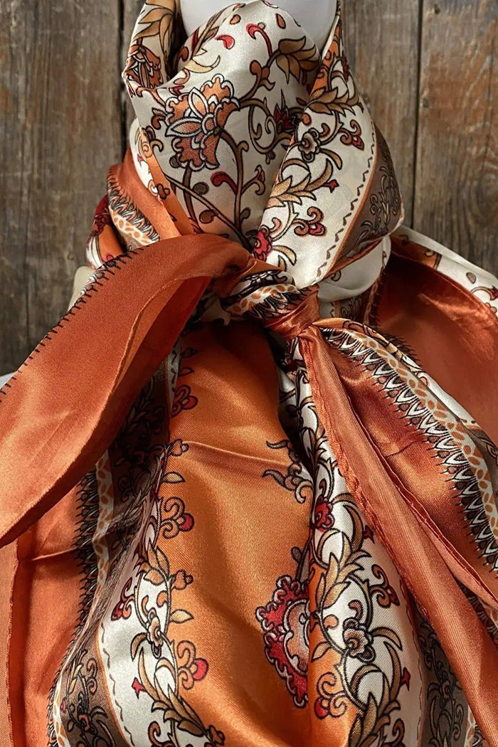 Vintage Botanical Paisley Scarf