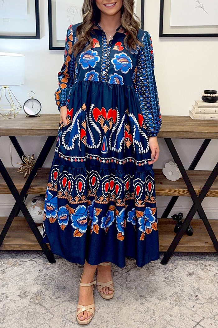 Casual Floral Pattern Dress