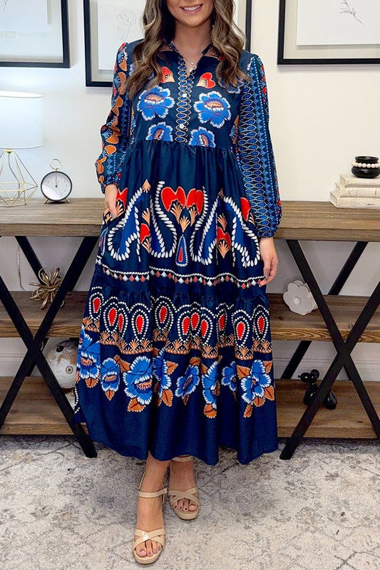 Casual Floral Pattern Dress