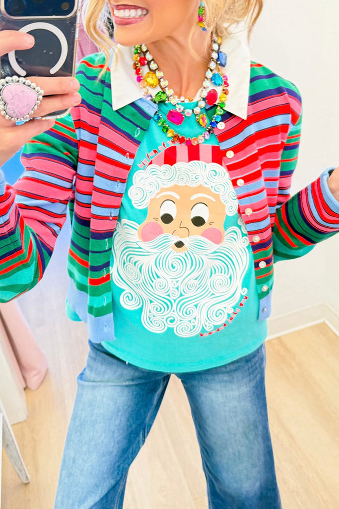 Santa Graphic Cropped Tee