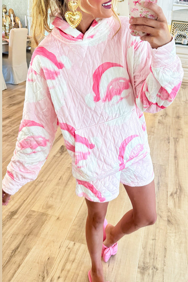 Santa Quilted Fleece Short Set