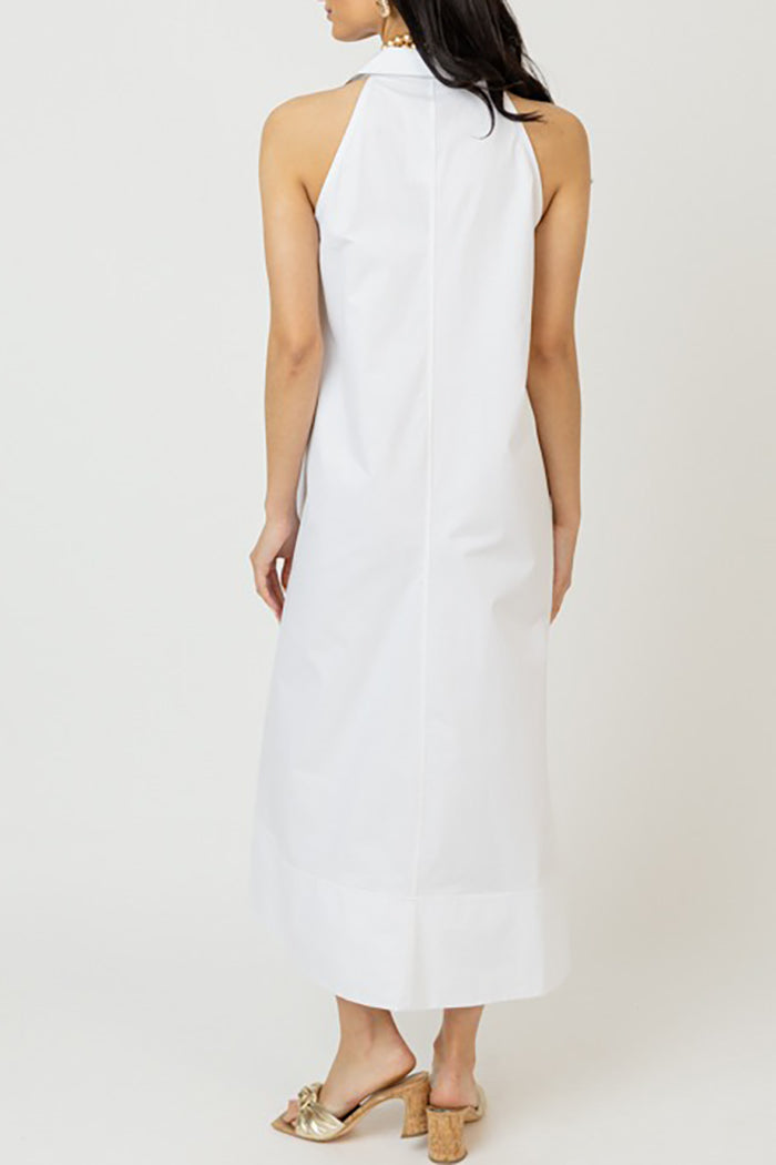 Sleeveless A-Line Pocket Maxi Dress