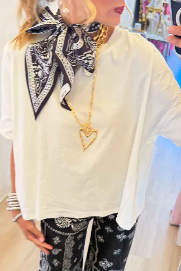Round Neck Short Sleeve Top