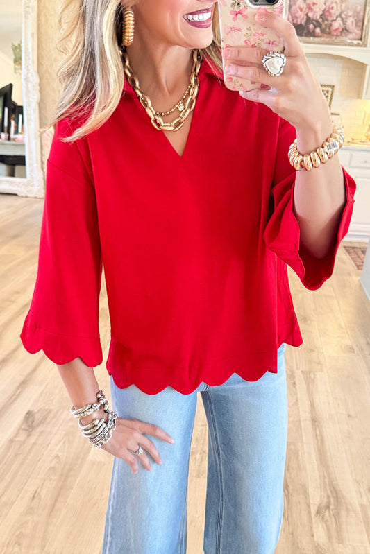 Scallop Edge Detail Solid Top