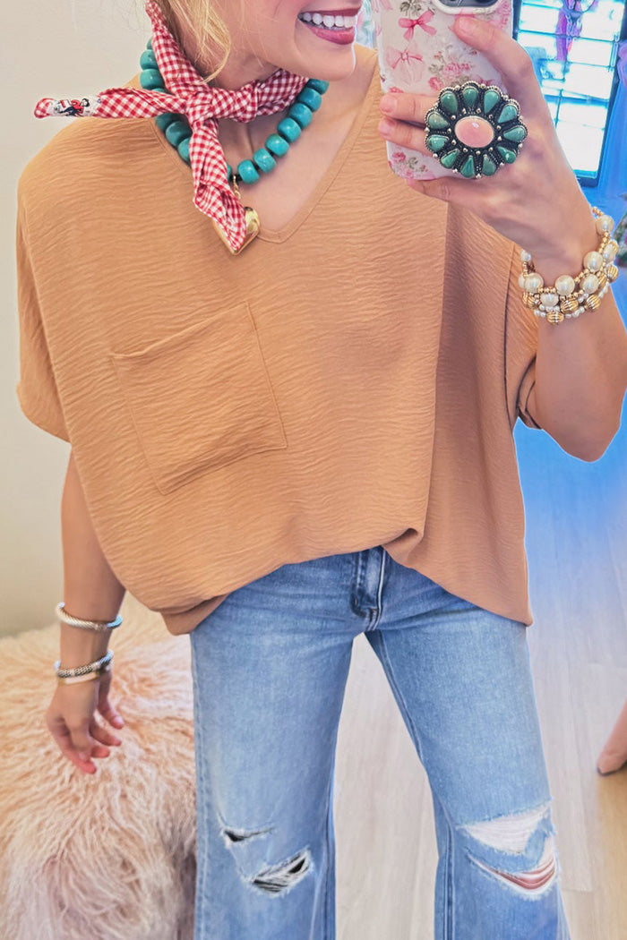 Dolman Sleeve Pocket Top