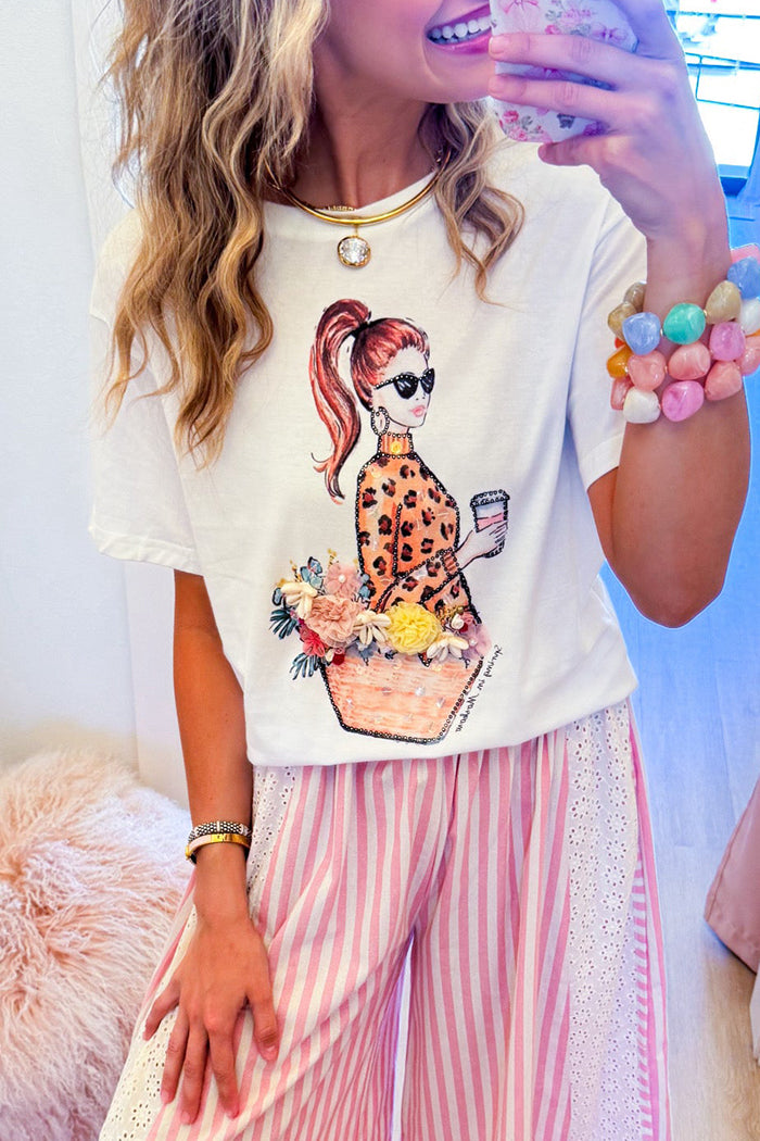Short Sleeve Floral Graphic Tee