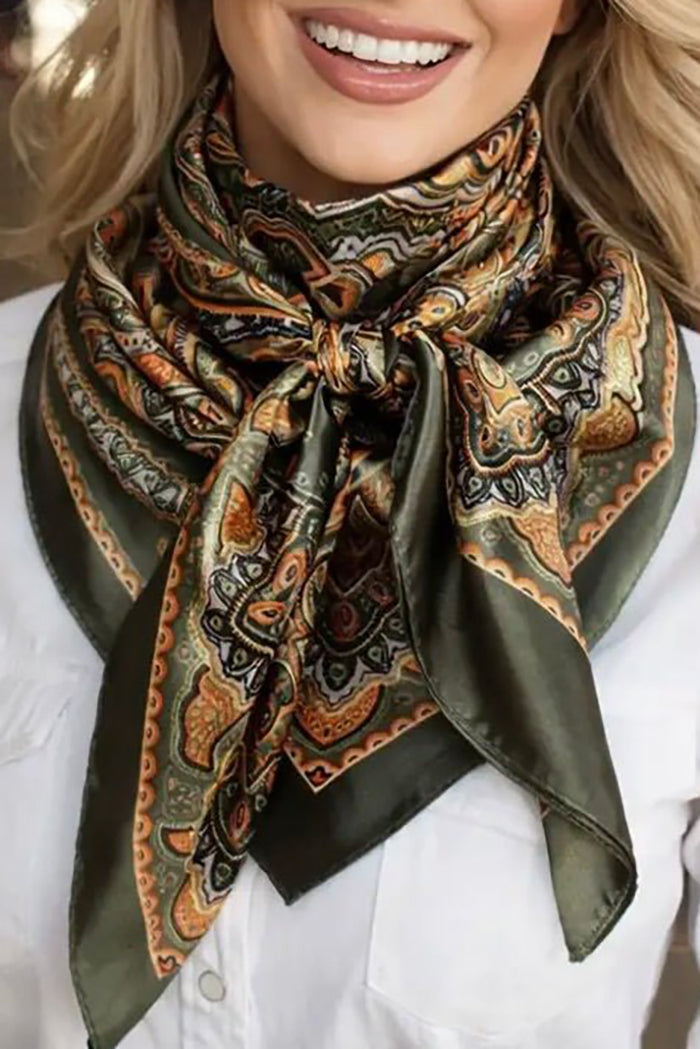 Vintage Botanical Paisley Scarf