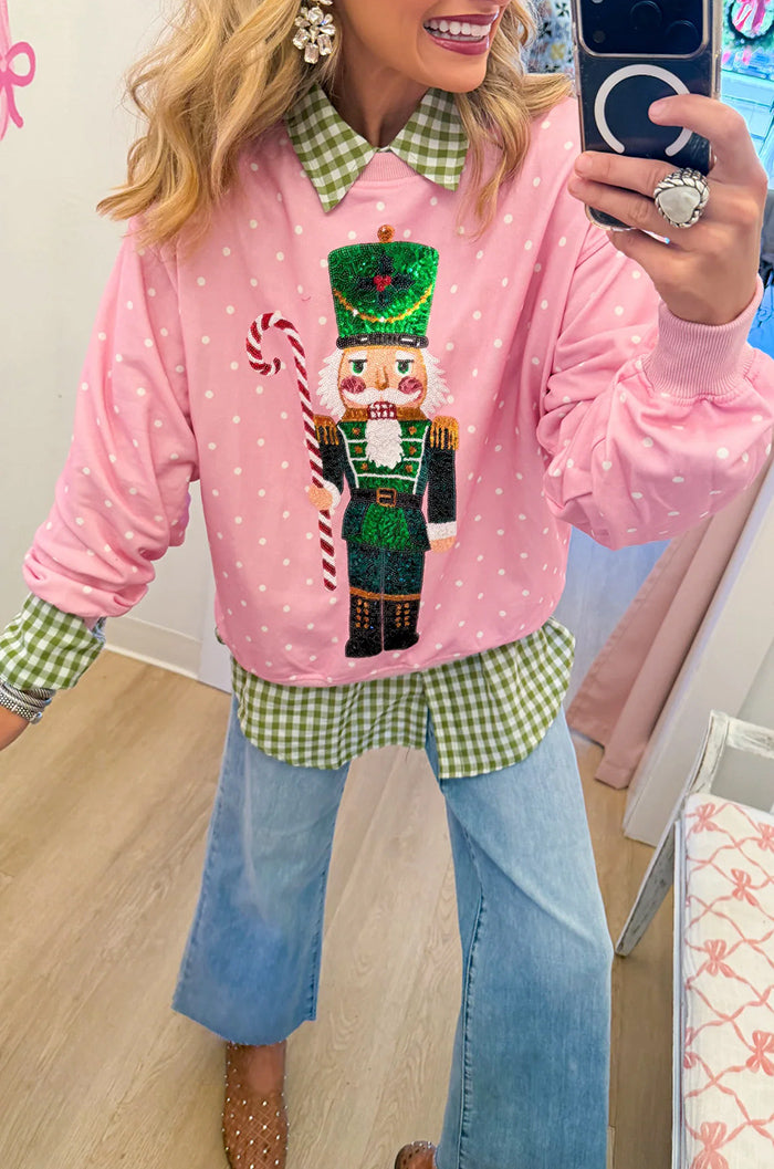 Polka Dot Nutcracker Sweatshirt