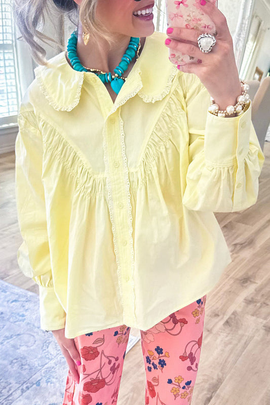 Poplin Button Down Top