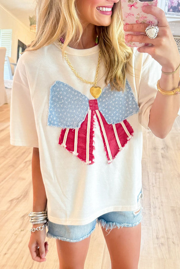 Vintage Bow Shape Flag Top