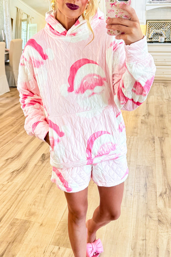 Santa Quilted Fleece Short Set