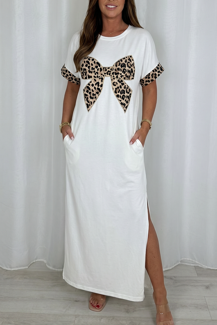 Casual Leopard Print Butterfly Dress