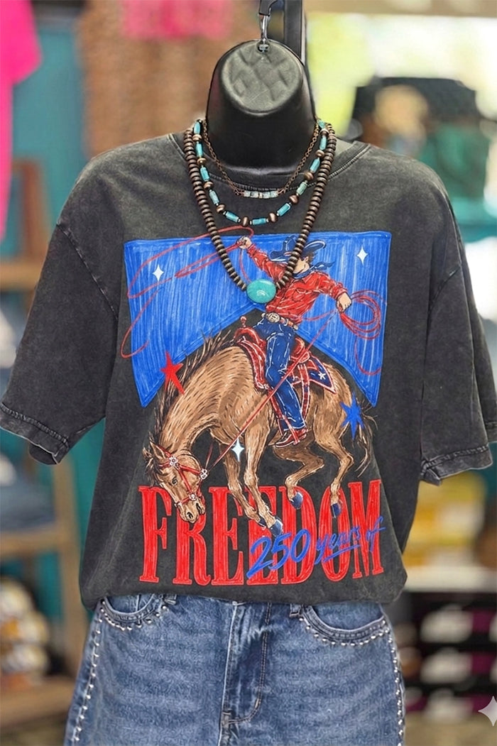 Freedom Cowboy Graphic Tee
