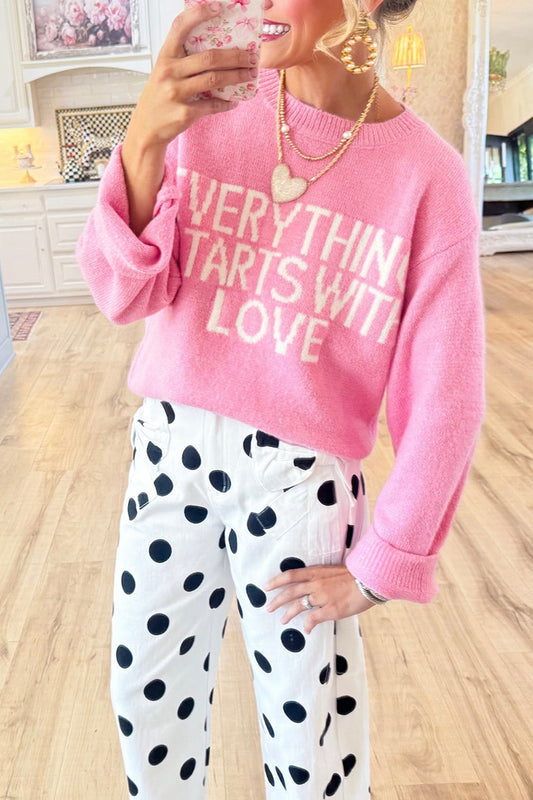 Everything Starts with Love Sweater