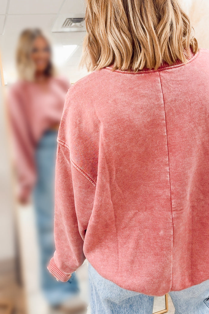 Oversized Balloon Sleeve Sweatshirt