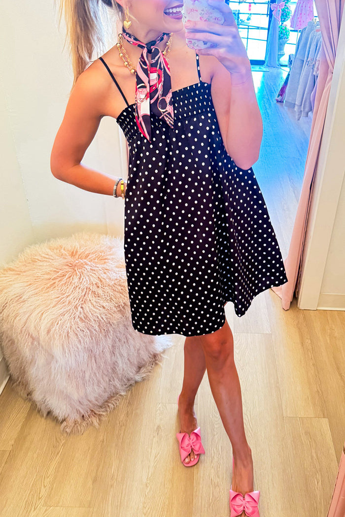 Polka Dot Strap Dress