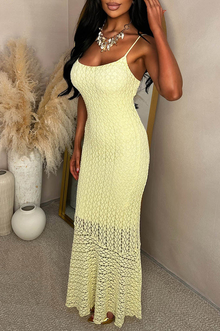 Textured Cami Maxi Dress