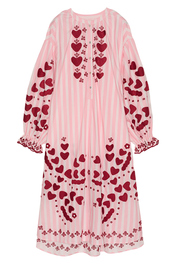 Casual Heart Pattern Dress