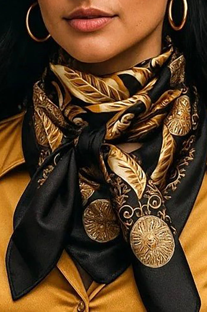 Vintage Botanical Paisley Scarf