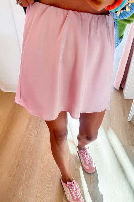 Ballet Pink Satin Skirt