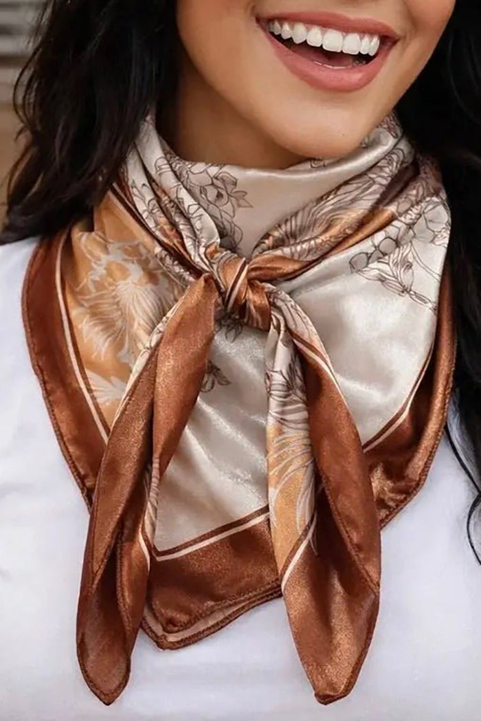 Vintage Botanical Paisley Scarf