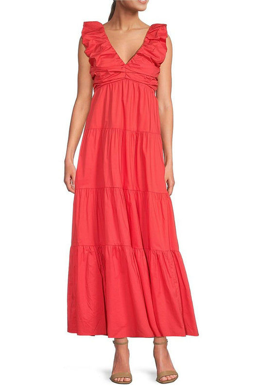 Solid Color Sleeveless Dress
