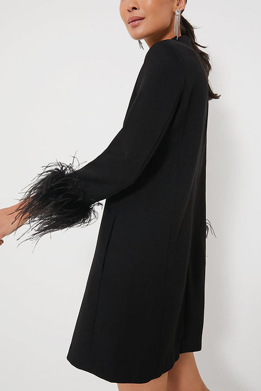 Artificial Feather Mod Dress