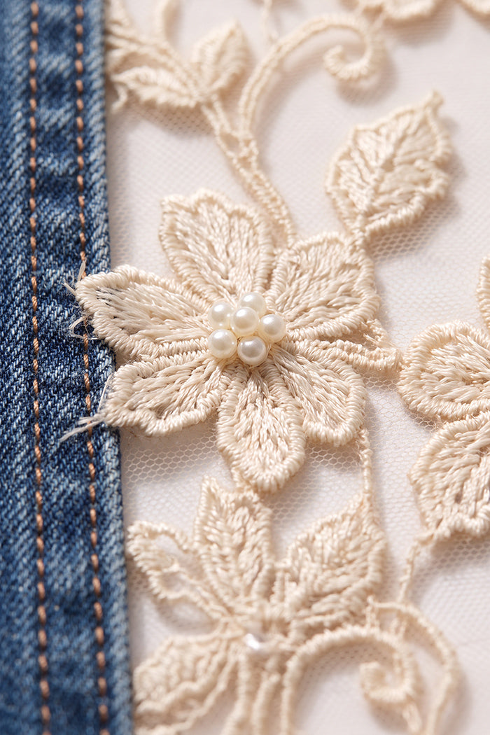 Wildflower Lace Flare Jeans