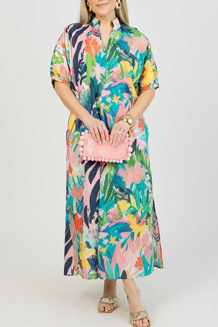 Multi Floral Maxi Dress