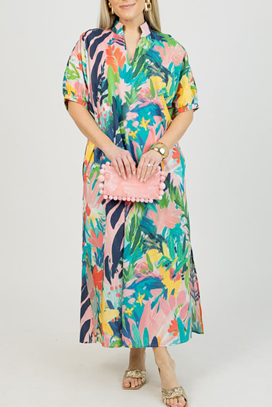 Multi Floral Maxi Dress