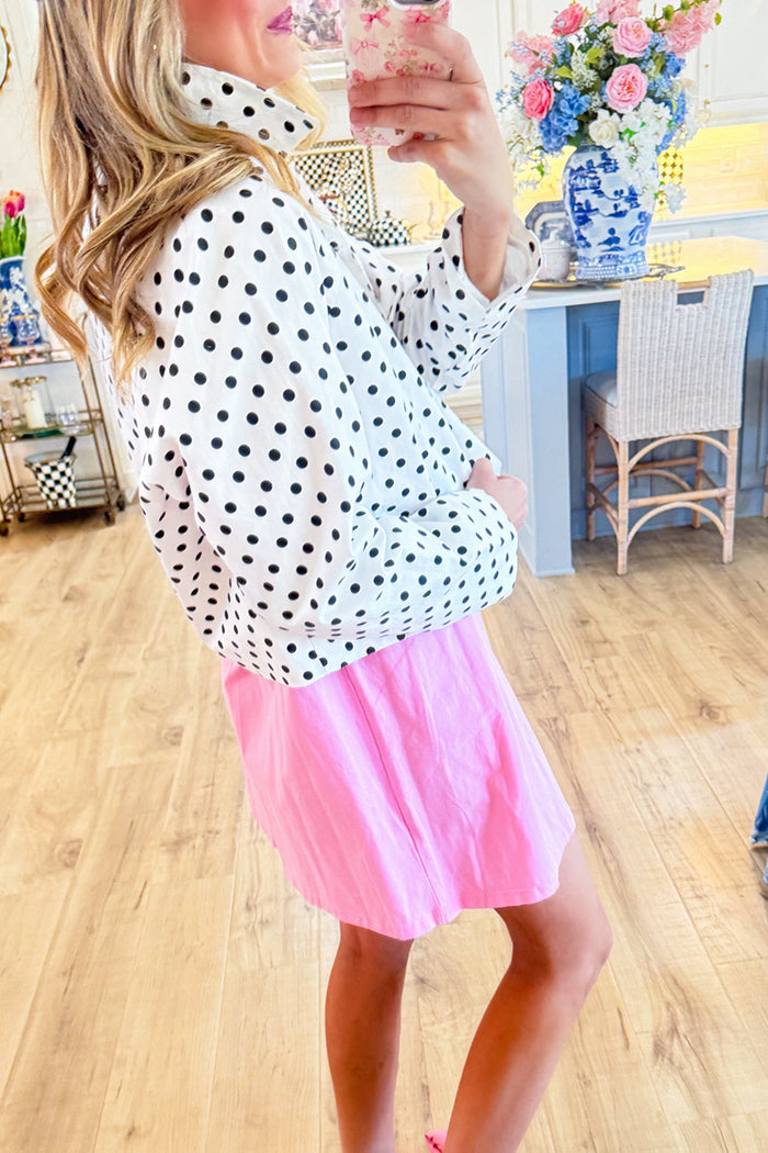 Long Sleeve Polka Dot Jacket