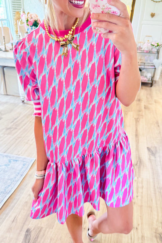 Geometric Print Mini Dress