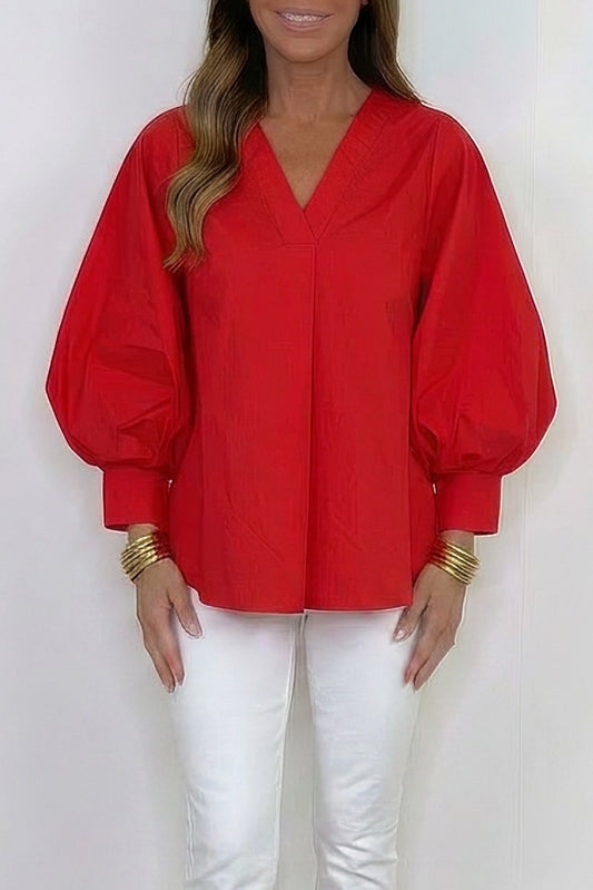 Casual Balloon Sleeve Top